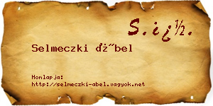 Selmeczki Ábel névjegykártya